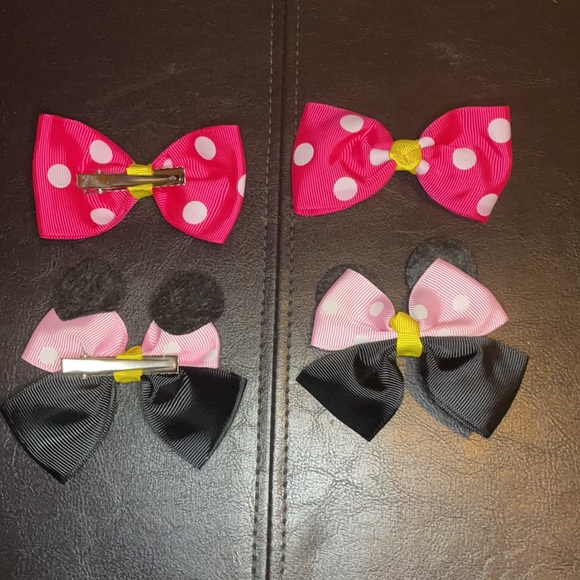 Girs bow decore hair clips - Picture 3 of 5